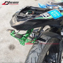 SOPORTE DE PLACA ANGULO AJUSTABLE + LUCES LED PARA MOTO