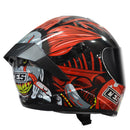 CASCO MOTO CES DOBLE VISOR CON ALERON CAMU JOKER POLARIZADO