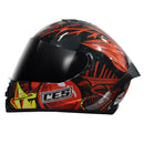 CASCO MOTO CES DOBLE VISOR CON ALERON CAMU JOKER POLARIZADO
