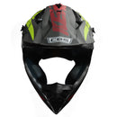 CASCO PARA MOTO CROSS CES NEGRO MATE/ NEON Y ROJO