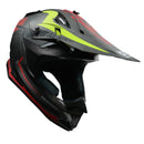 CASCO PARA MOTO CROSS CES NEGRO MATE/ NEON Y ROJO
