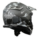 CASCO MOTO CROSS CES MX SPARK GRIS MATE DOT