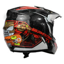 CASCO CES MOTO CROSS DH ROJO TIKI DOT
