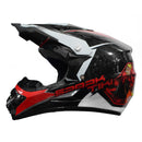 CASCO CES MOTO CROSS DH ROJO TIKI DOT