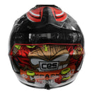 CASCO CES MOTO CROSS DH ROJO TIKI DOT