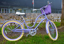 BICICLETA BROOKLYN VINTAGES LILA MORADO RETRO PLAYERA VINTAGE DAMA