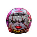 CASCO MOTO XTRONG DISEÑO PAYASO IT ROSA BRILLO