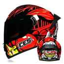 CASCO MOTO CES DOBLE VISOR CON ALERON CAMU JOKER POLARIZADO