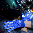 GUANTES MOTO DEPORTIVOS CROSS AZUL BLANCO 100%