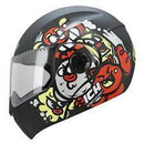 CASCO MOTO ABATIBLE ICH KIDS DREAM TEAM ROJO BRILLO