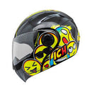 CASCO MOTO ABATIBLE ICH KIDS EMOJI MULTICOLOR BRILLO