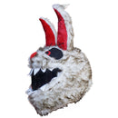 FUNDA CASCO MOTO PELUCHE ORIGINAL CONEJO OREJAS ROJAS HALLOWEEN