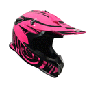 CASCO MOTO CROSS CERTIFICADO ROSADO BRILLO