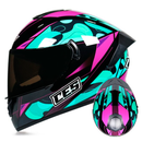 CASCO MOTO CES DOBLE VISOR CON ALERON CAMU VERDE POLARIZADO