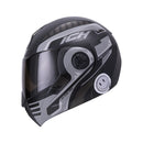 CASCO ICH ABATIBLE ROBOTO GRIS NEGRO MATE