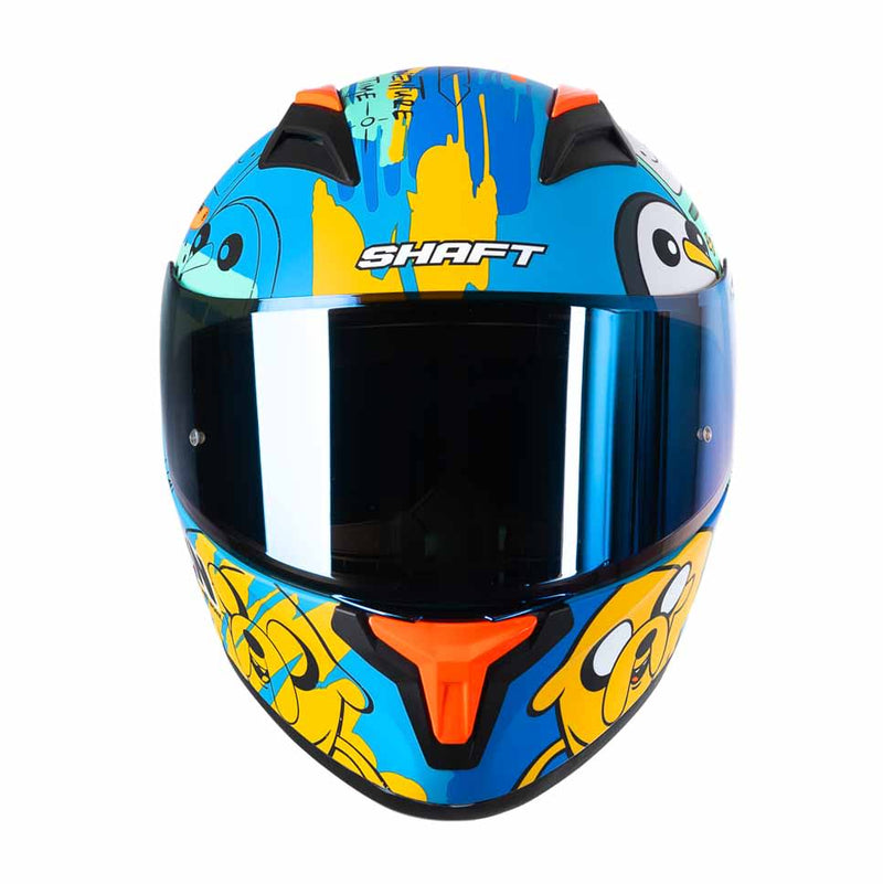 CASCO MOTO SHAFT SH-582 SP ADVENTURE TIME AZUL