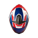 CASCO MOTO ABATIBLE HRO 3440 DV LAZZAR BLANCO ROJO