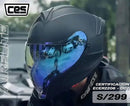 CASCO MOTO CES AIRFLITE DOBLE CERTIFICADO C/VISOR DIA Y NOCHE AZUL