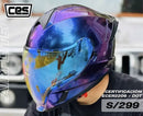 CASCO MOTO CES AIRFLITE DOBLE CERTIFICADO C/VISOR DIA Y NOCHE CAMALEONICO