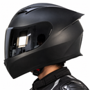 Casco Moto Integral Revox Dual Visor Mate Negro Dot Adulto