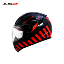 CASCO INTEGRAL LS2 FF353 CODENAME NEGRO ROJO