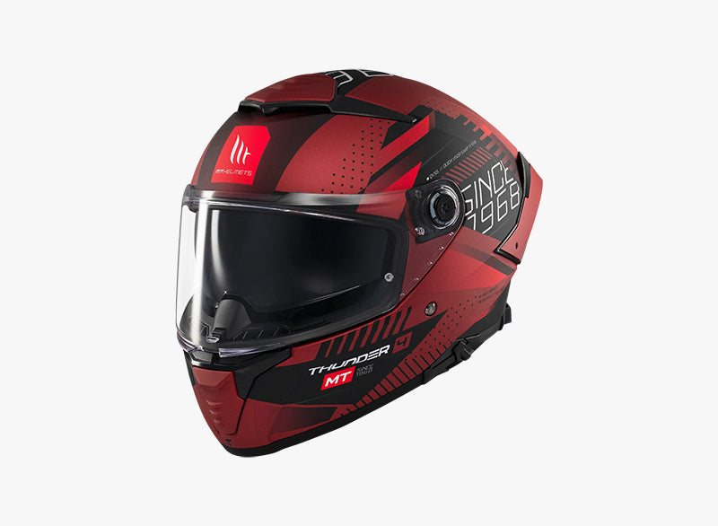 CASCO MOTO MT THUNDER 4 SV LUMINENCE ROJO MATE