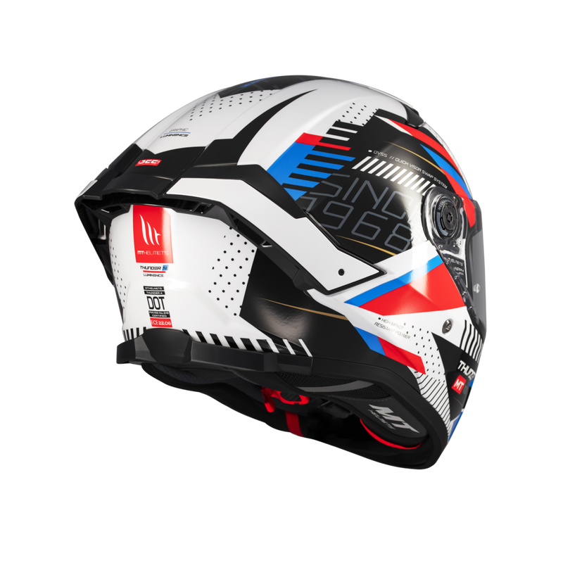 CASCO MOTO MT THUNDER 4 SV LUMINENCE A7 BLANCO BRILLO