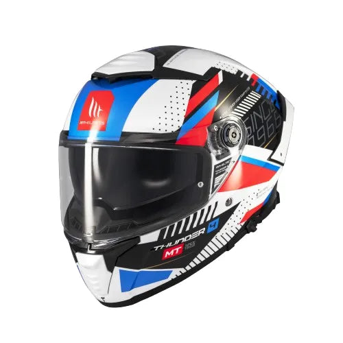 CASCO MOTO MT THUNDER 4 SV LUMINENCE A7 BLANCO BRILLO