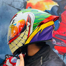 CASCO MOTO AXOR K5 NO BIHR JOKER ROJO MATE DOBLE VISOR REVO