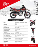 MOTO NEXUS 150XT TODO TERRENO NEGRO CON ROJO DE OCASION!