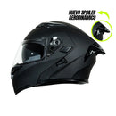 CASCO MOTO ABATIBLE XKUDO NEGRO MATE