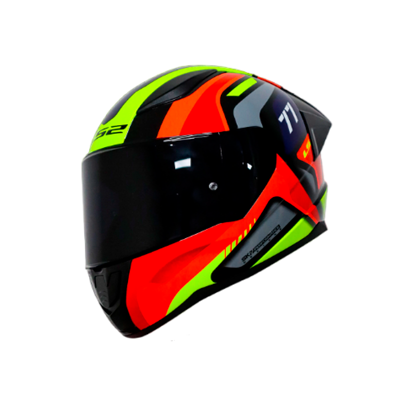 CASCO INTEGRAL LS2 NS353 HYPER NARANJA AMARILLO