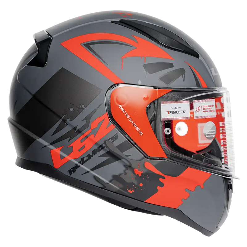 CASCO INTEGRAL LS2 FF353 TAGLINE GRIS ROJO