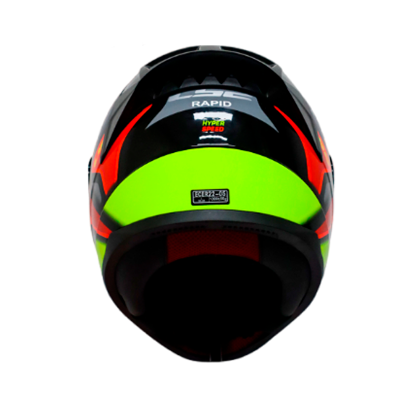 CASCO INTEGRAL LS2 NS353 HYPER NARANJA AMARILLO