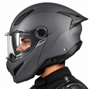 CASCO ABATIBLE AXXIS GHOSTFIGHTER SOLIDO A12 GRIS MATE