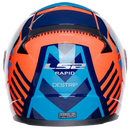 CASCO INTEGRAL LS2 FF353 DESTRIP AZUL NARANJA CELESTE