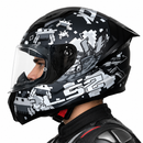 Casco integral para moto LS2 VIGO SPACE negro mate / gris