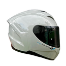 CASCO MOTO MT HELMETS SEGMENT BLANCO BRILLO POLARIZADO