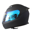 CASCO MOTO REVOX DOBLE VISOR DIA NOCHE DIURNO ECER DOT NEGRO MATE