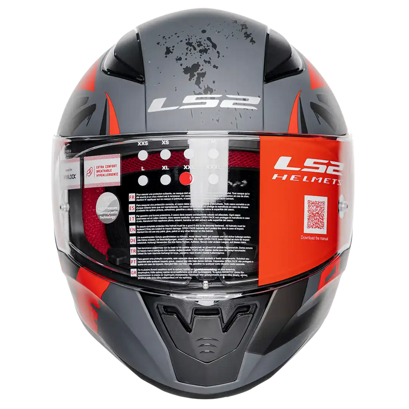 CASCO INTEGRAL LS2 FF353 TAGLINE GRIS ROJO