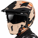 CASCO MT STREETFIGHTER NARANJA MATE