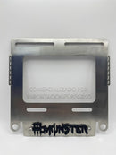 Porta Placa Para Moto MONSTER Universal De Acero Inoxidable