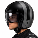 CASCO MOTO LS2 OF601 BOB NEGRO JEANS BRILLO