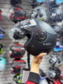 CASCO MOTO ABIERTO NZI CIVIC NEGRO MATE