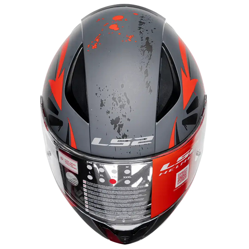 CASCO INTEGRAL LS2 FF353 TAGLINE GRIS ROJO