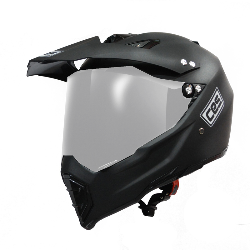 CASCO CES ADVENTURE MOTO CROSS AX9 NEGRO MATE