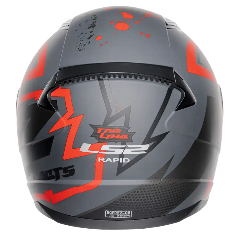 CASCO INTEGRAL LS2 FF353 TAGLINE GRIS ROJO