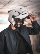 CASCO ABATIBLE AXXIS GHOSTFIGHTER SOLIDO A0 BLANCO BRILLO