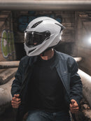 CASCO ABATIBLE AXXIS GHOSTFIGHTER SOLIDO A0 BLANCO BRILLO