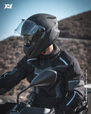 CASCO ABATIBLE AXXIS GHOSTFIGHTER SOLIDO A1 NEGRO MATE